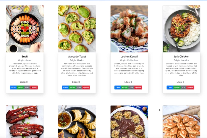 FlavorWorld is a website featuring dishes from all over the world.